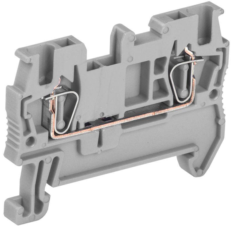 Клемма пружинная КПИ 2в-1.5 17.5А сер. IEK YZN11-001-K03