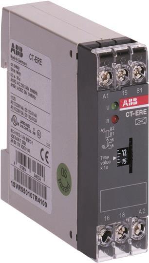 Реле времени ABB CT-ERE 24В AC/DC 220-240В AC 0.3...30мин 1ПК 1SVR550107R5100