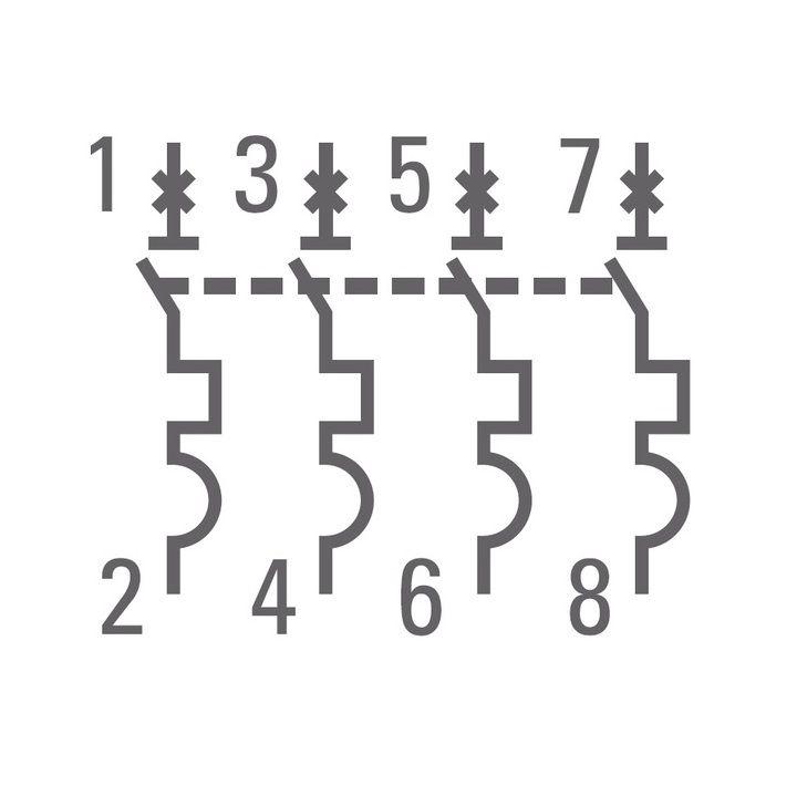 Выключатель автоматический модульный 4п C 25А 4.5кА ВА 47-63 PROxima EKF mcb4763-4-25C-pro