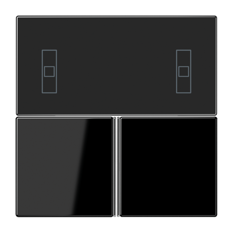 JUNG KNX Черный Набор накладок для комнатного регулятора