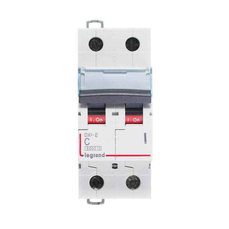 Выключатель автоматический модульный 2п C 4А 6кА DX3-E 6000 2мод. 230/400В Leg 407273