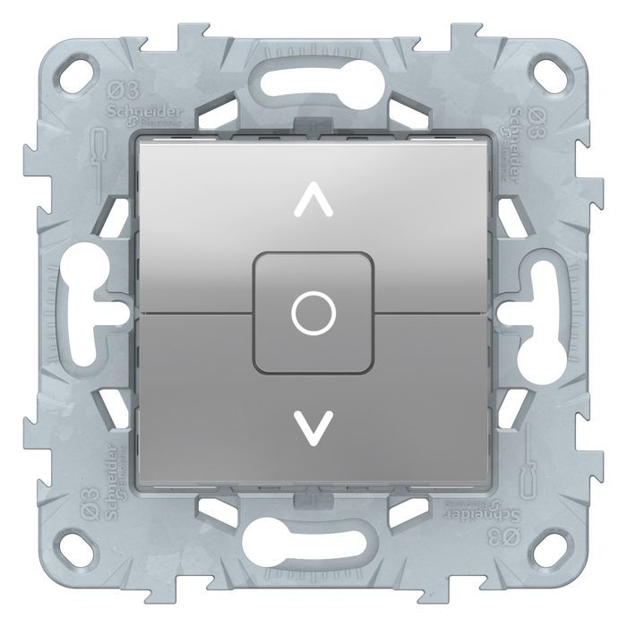 Выключатель для жалюзи Schneider Electric UNICA NEW, алюминий, NU520830