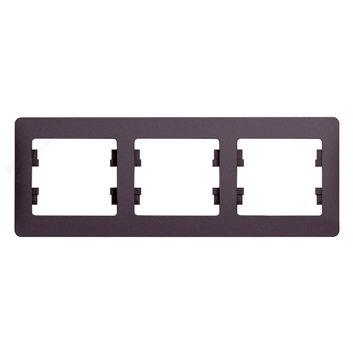 Рамка 3 поста Schneider Electric GLOSSA, горизонтальная, фисташковый, GSL001003