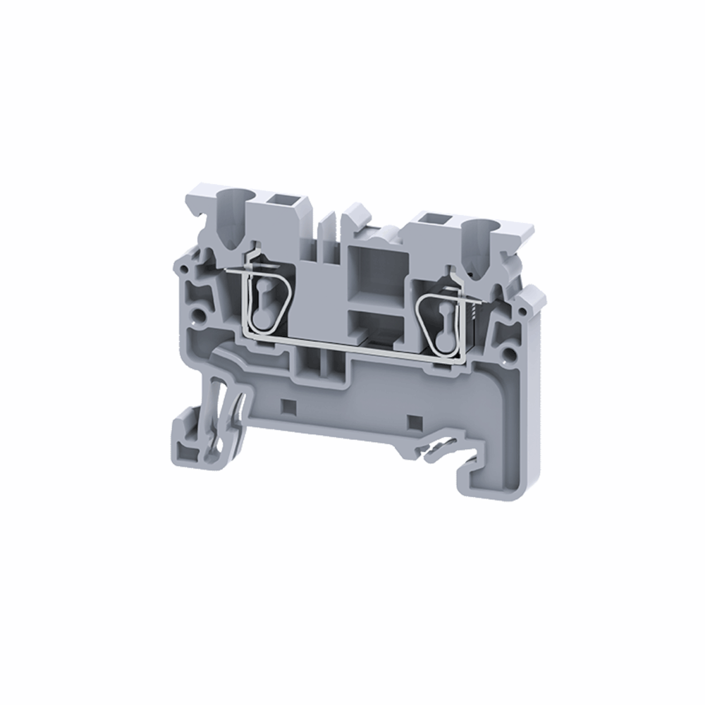 Клемма проходная 2,5 кв.мм пружинная OptiClip CX-2,5-I-BU-24A-(0,2-2,5)-синий