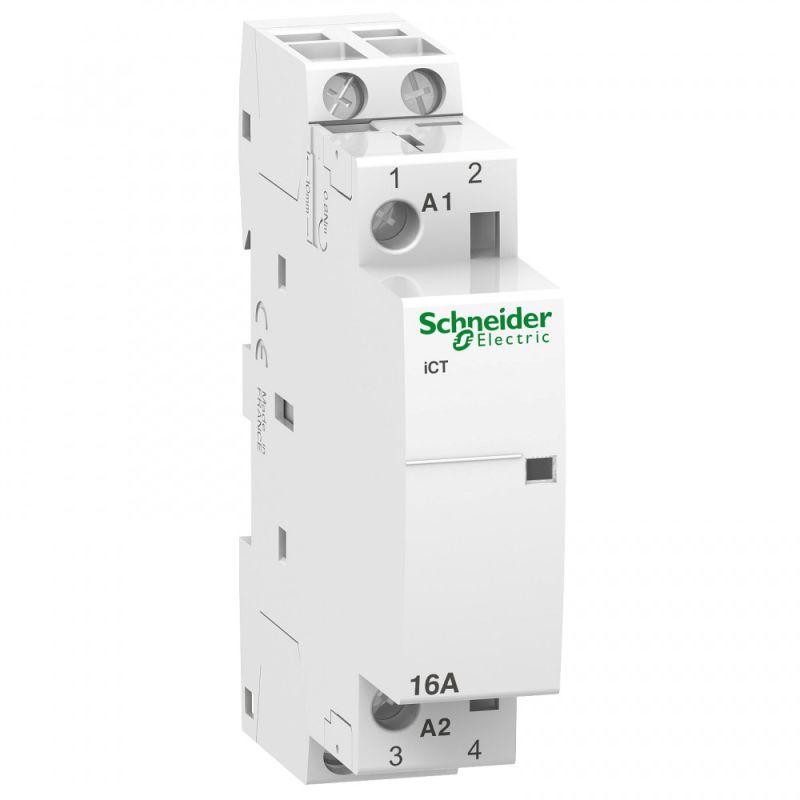 Контактор модульный Schneider Electric Acti9 iCT16A 2НО 230/240В AC A9C22712